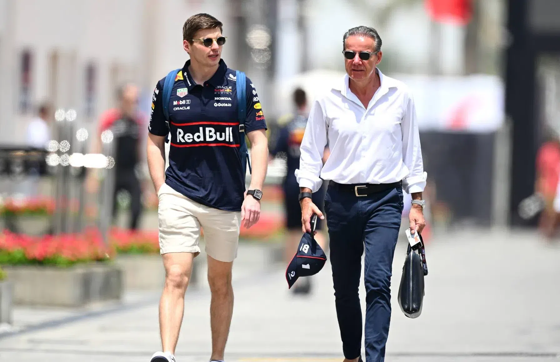 Max Verstappen met manager Raymond Vermeulen